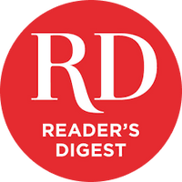 Reader's Digest (RD) logo white text on red background